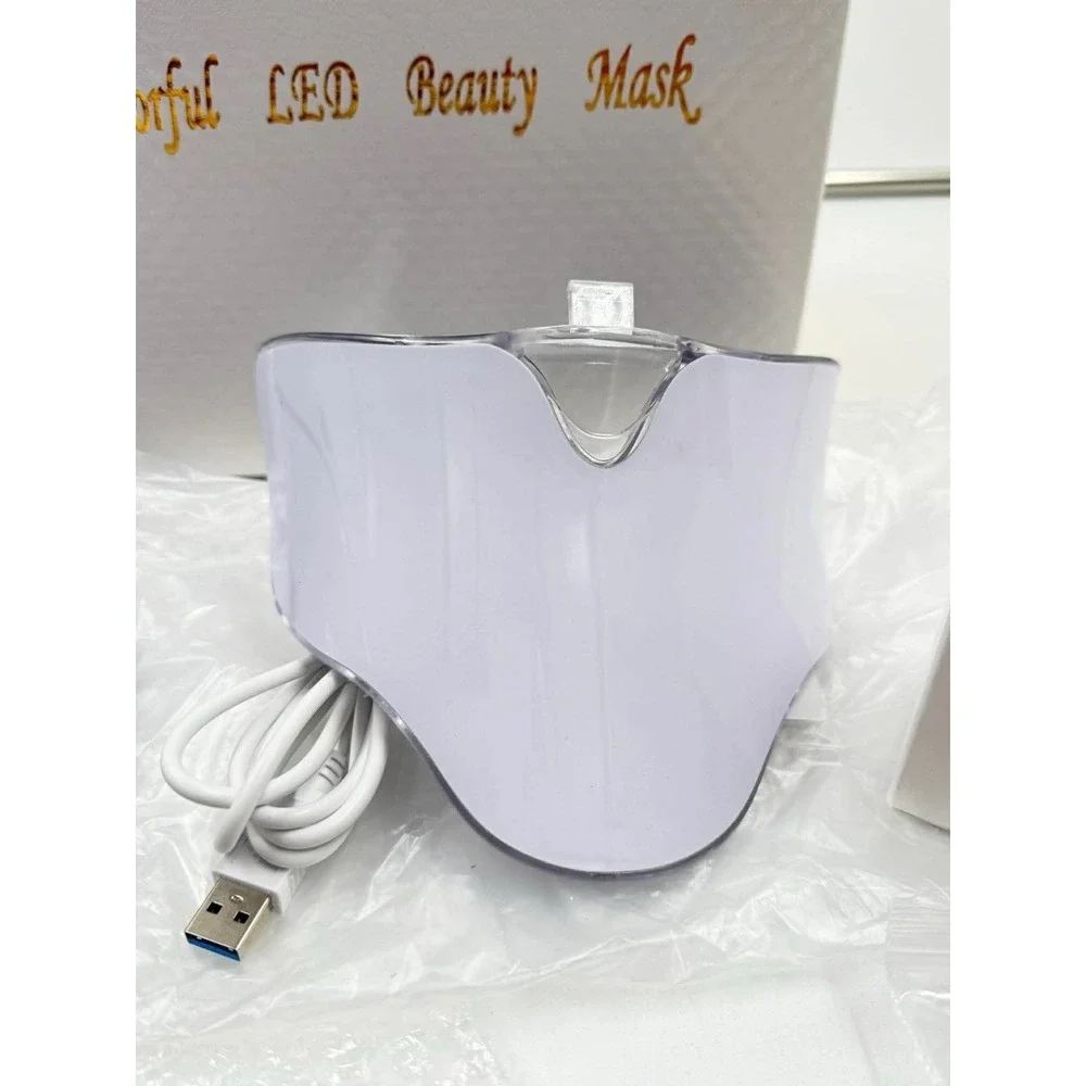 Duevie LED Facial Mask Therapy Red Light Therapy Mask FSA 7 Colors Facial Ski...
